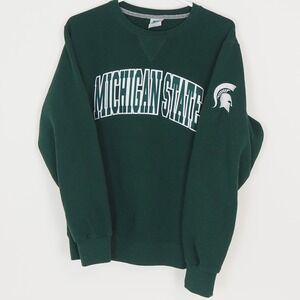 Vintage Michigan State University Crewneck Sweatshirt Medium Spartans Big 10 MSU